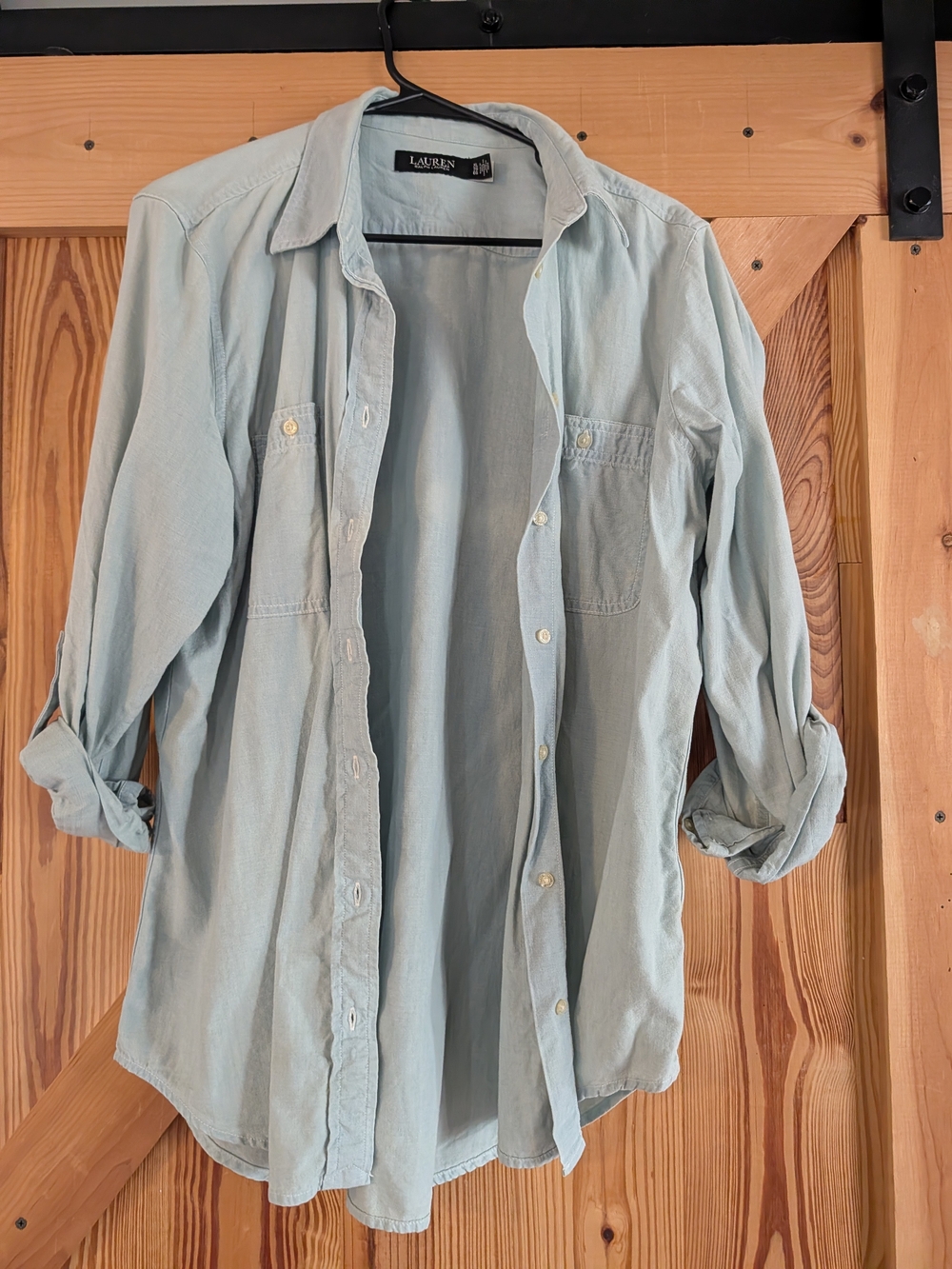Lauren Ralph Lauren Pale Blue Denim Shirt